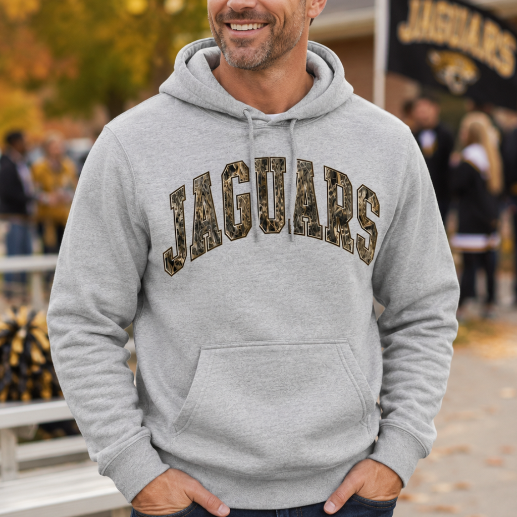 Grey Camo Mascot Hoodie