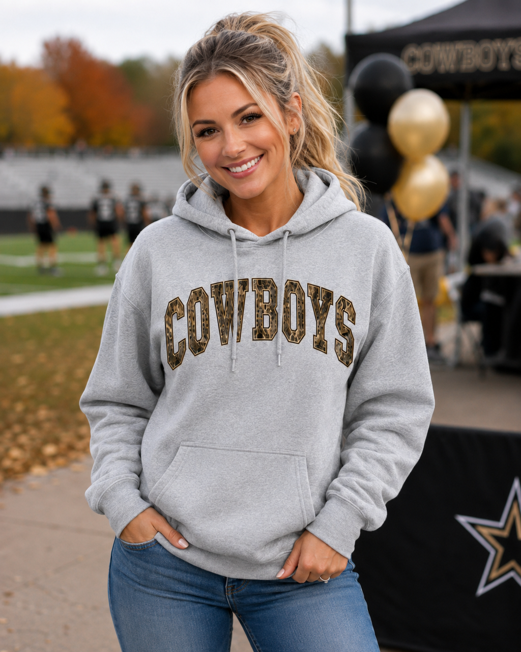 Grey Camo Mascot Hoodie