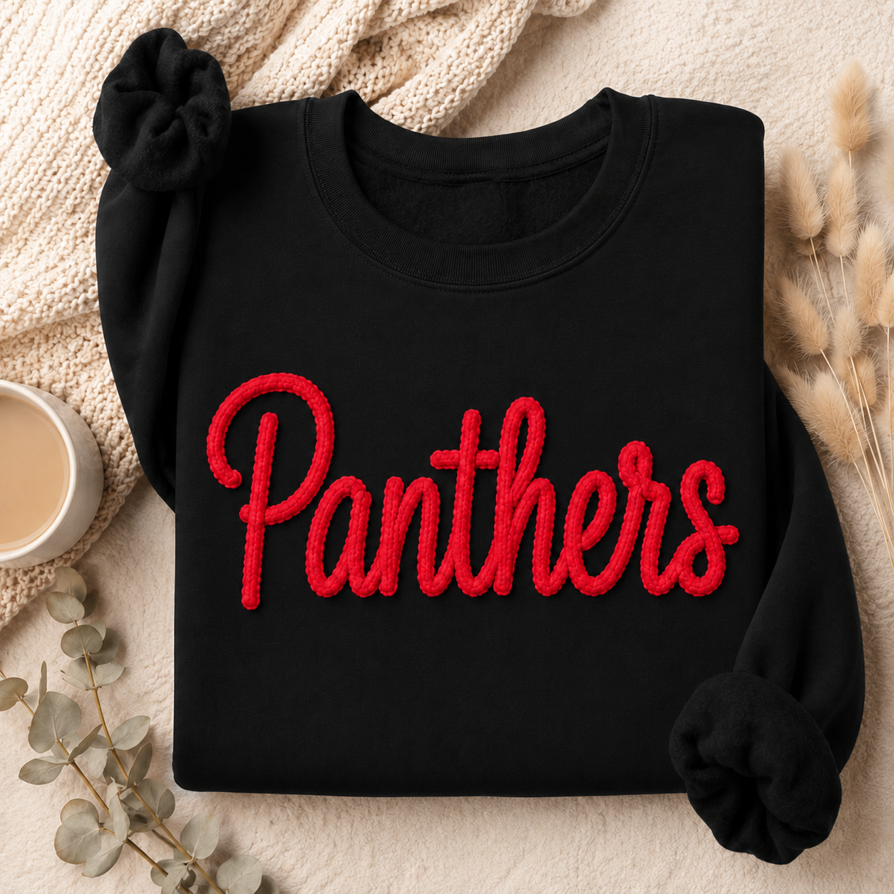 Custom Chenille Mascot Sweatshirt