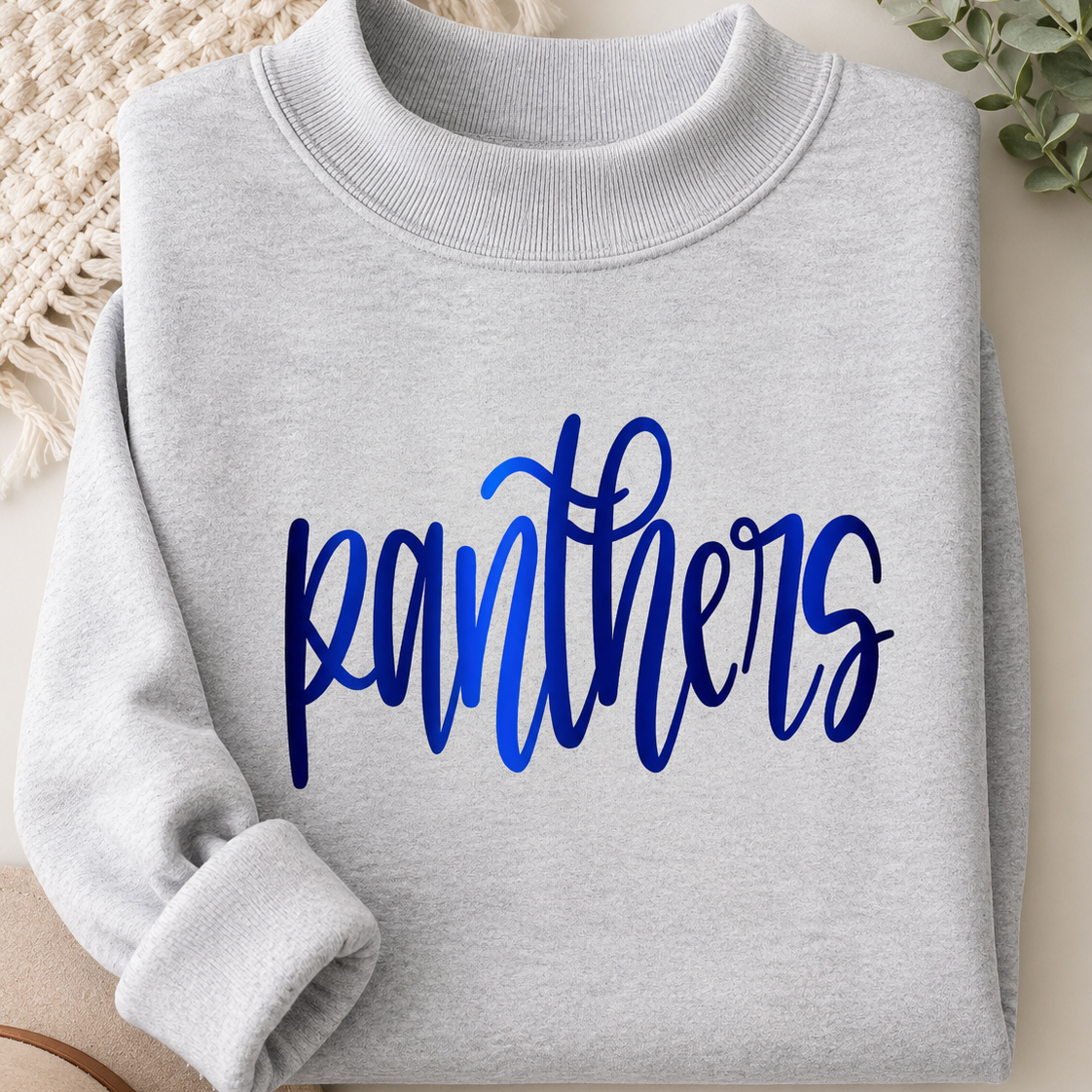 Custom Metallic Puff Mock Neck Sweatshirt