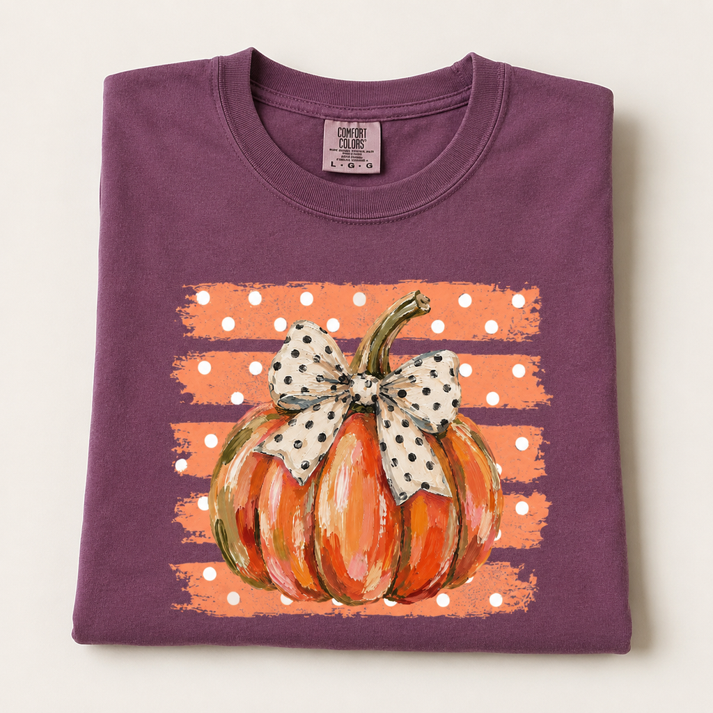 Polka Dot Pumpkin Tee