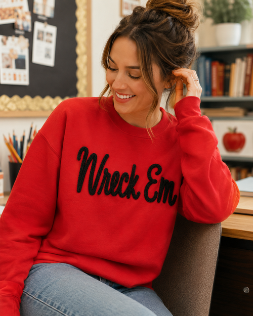 Custom Chenille Mascot Sweatshirt