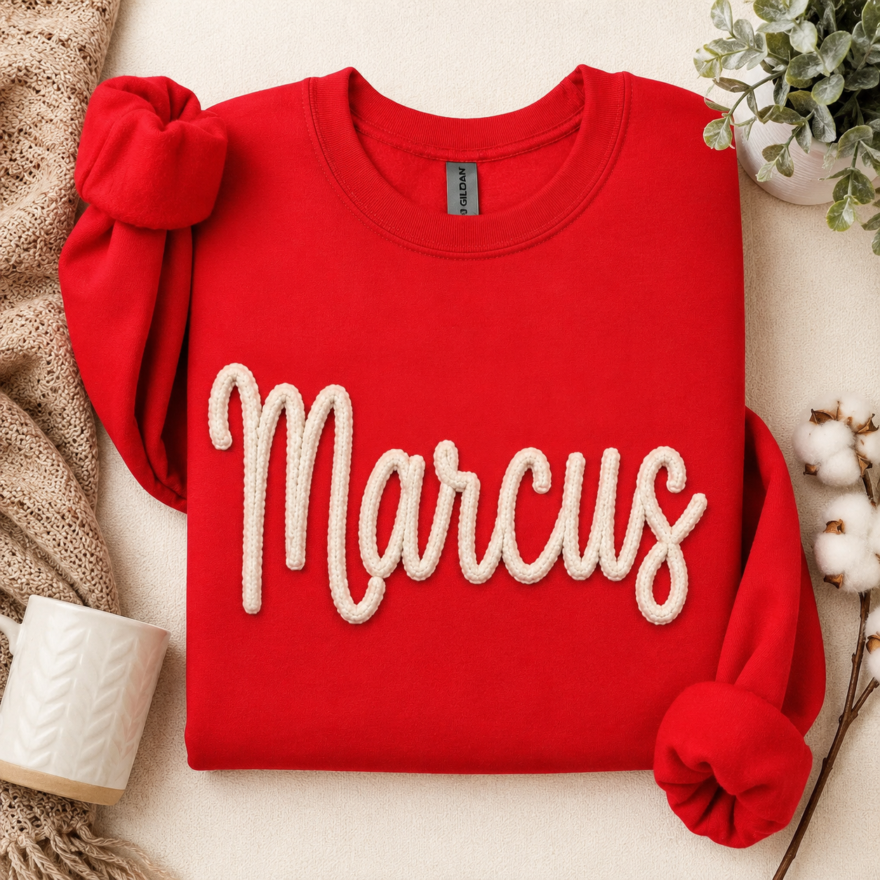 Custom Chenille Mascot Sweatshirt