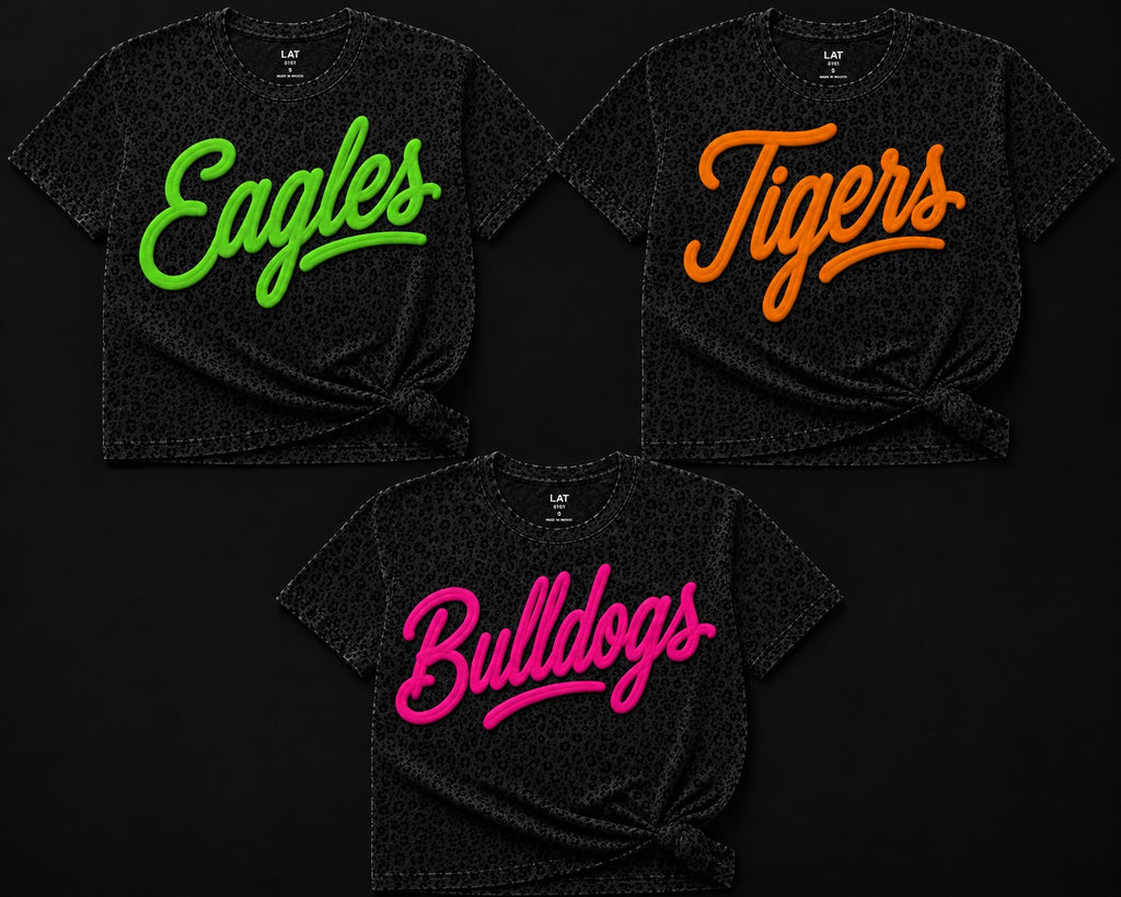 Neon Leopard Mascot Shirt